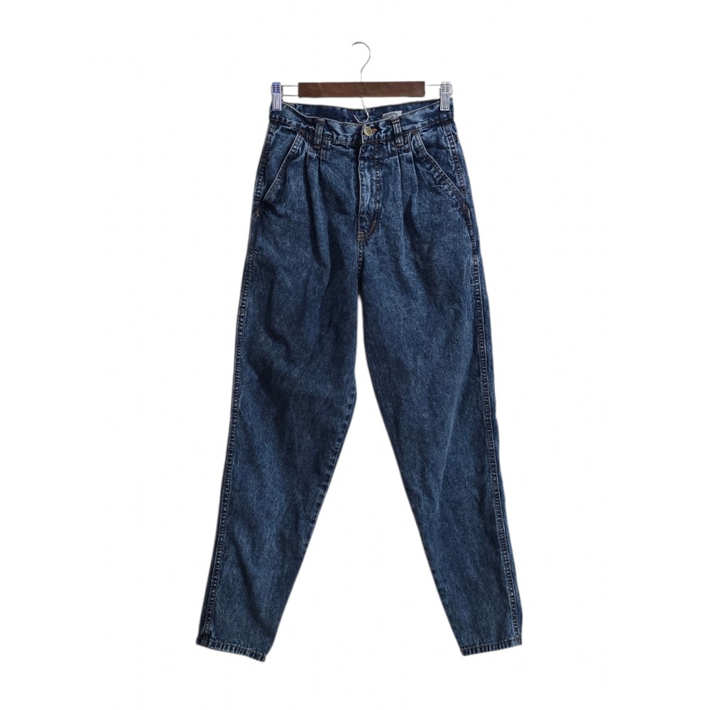 Bill Blass Vintage 90s Pleated High Rise Tapered Mom Jeans Sz 6 (Waist 25)